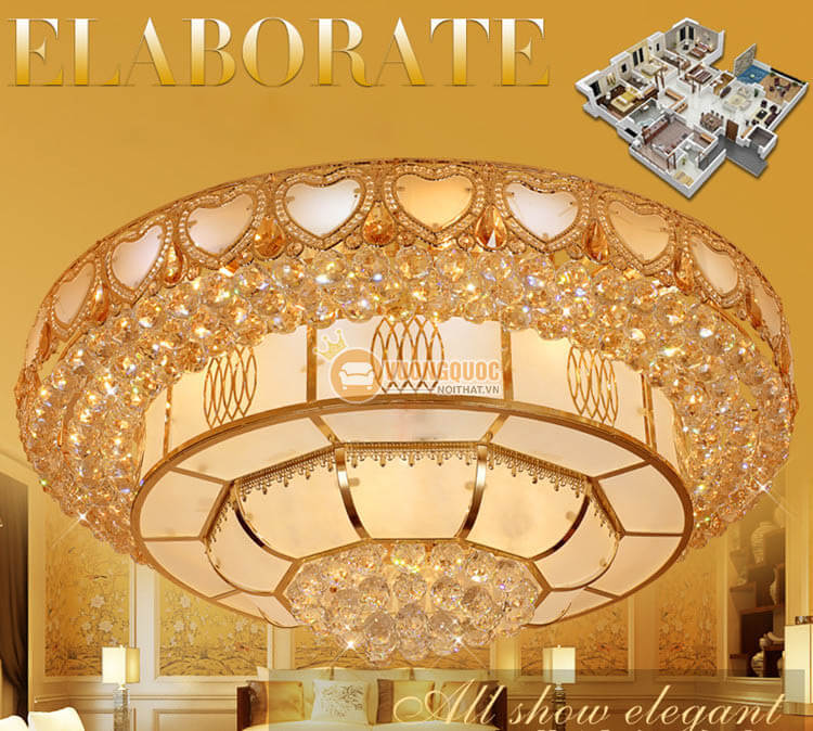 Đèn ốp trần nhập khẩu thiết kế sang trọng độc đáo CM218-3